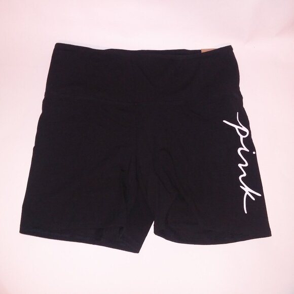 Pantaloncini Bike Short Victoria's Secret Pink High Waist 6'' - Vita Alta, Nuovo Con Etichette